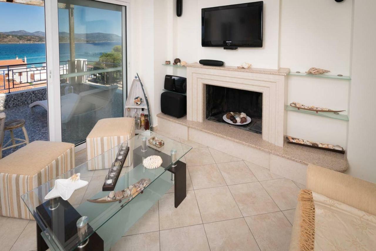 Seaview Flat Steps To The Beach Karavostasi  Exterior photo